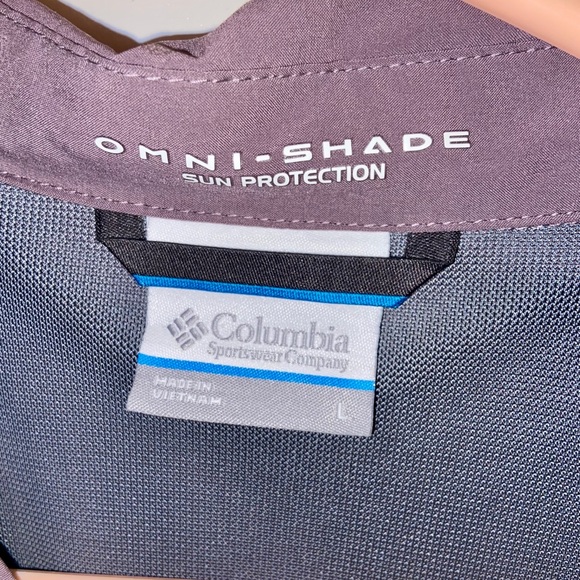Columbia Omni-Shade Purple Size Large Shirt-SOLD - Picture 3 of 12